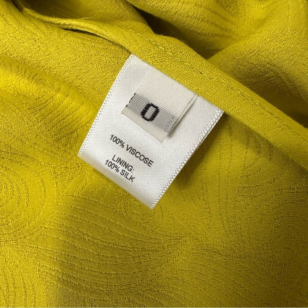 Prabal Gurung Worn on TV Jacquard Twist Front Crew Neck Midi Length Dress Size 0 - Picture 10 of 13